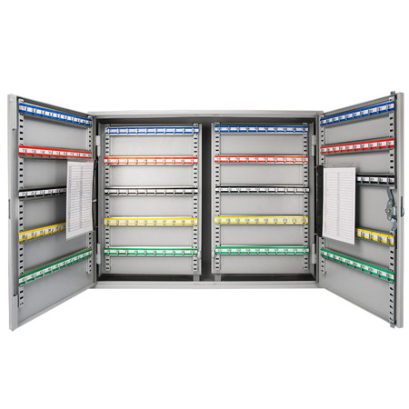 Barska 400 Position Hook-Style Key Lock Box with Colored Tags, Gray