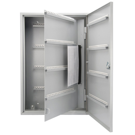 Barska 160 Position Hook-Style Key Lock Box with White Tags, Gray