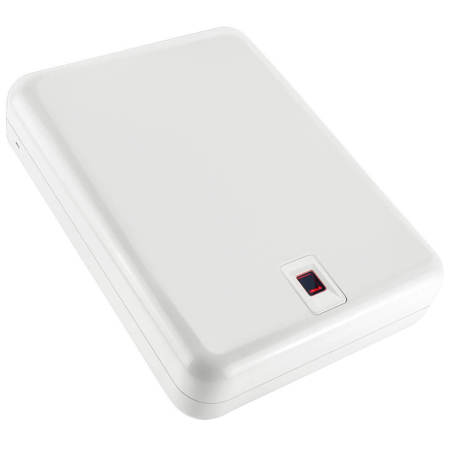 Barska iBOX Portable Biometric Keypad Lock Box, White