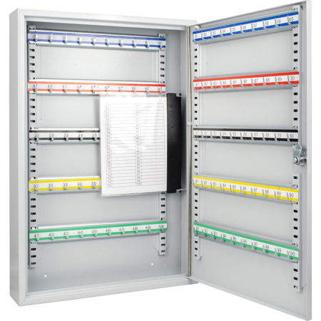 Barska 100 Position Key Cabinet with Key Lock, Gray