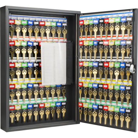 Barska 100 Position Key Cabinet with Key Lock, Black