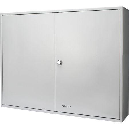 Barska 480 Position Key Cabinet with Key Lock & White Tags, Gray