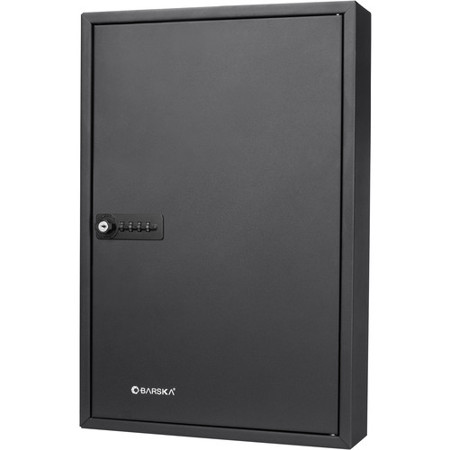 Barska Adjustable 64 Position Key Cabinet with Combination Lock, Black