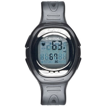 Barska Heart Rate Monitor Watch with Wireless Transmitter, Black
