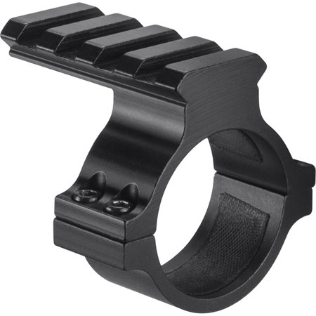 Barska 1" Aluminum Scope Mounting Ring with Picatinny Top Rail, Matte Black