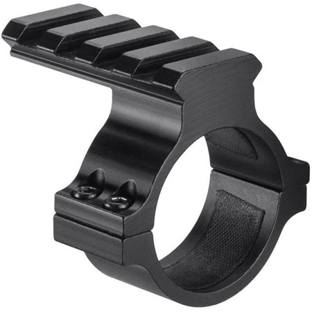 Barska 30mm Aluminum Scope Mounting Ring with Picatinny Top Rail, Matte Black