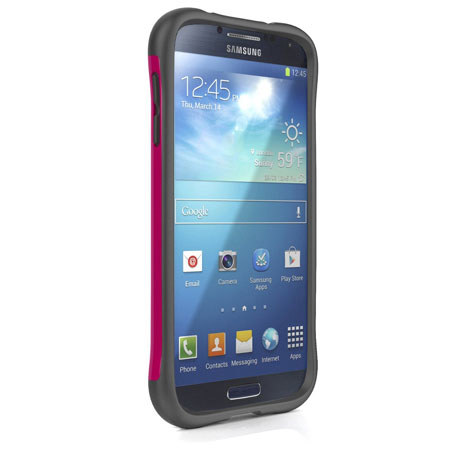 Ballistic Aspira Case for Samsung Galaxy S4, Raspberry Pink /Charcoal Gray
