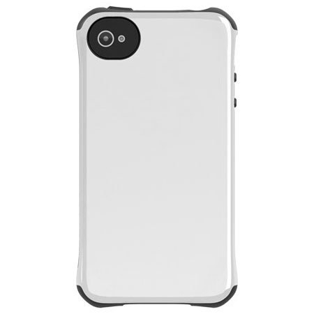 Ballistic Aspira Case for iPhone 4/4S, White / Dark Charcoal Gray