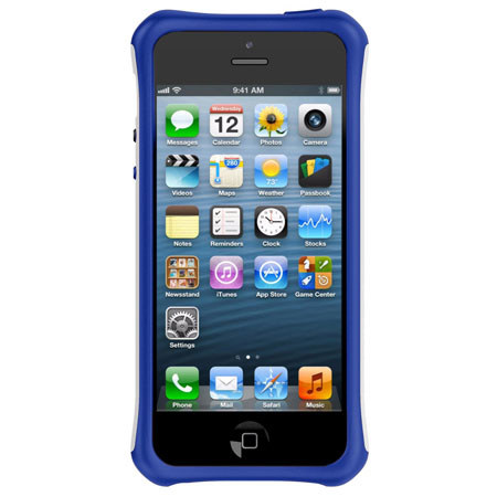 Ballistic Aspira Case for iPhone 5, White / Imperial Blue