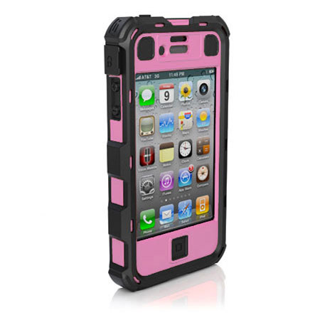 Ballistic Hard Core (HC) Case for iPhone 4/4S - Black/Pink