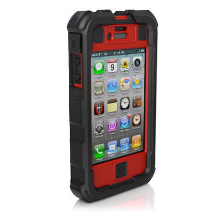 Ballistic Hard Core (HC) Case for iPhone 4/4S - Black/Red