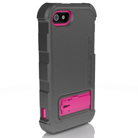 Ballistic Hard Core Case for iPhone 5, Charcoal/Raspberry