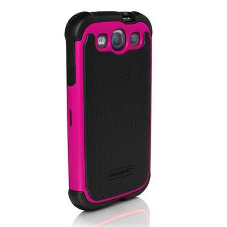 Ballistic Hard Core (HC) Series Case for Samsung Galaxy S3, Hot Pink/Black