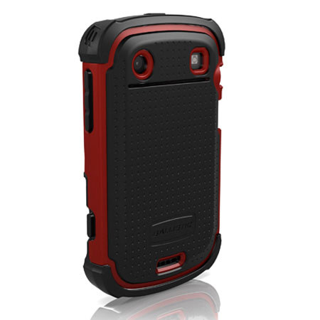 Ballistic Shell Gel (SG) Case for Blackberry 9900 Bold Touch - Black/Red