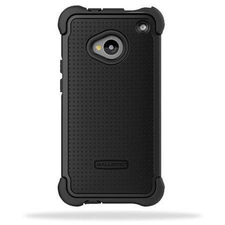 Ballistic Shell Gel Case for HTC One, Black/Black