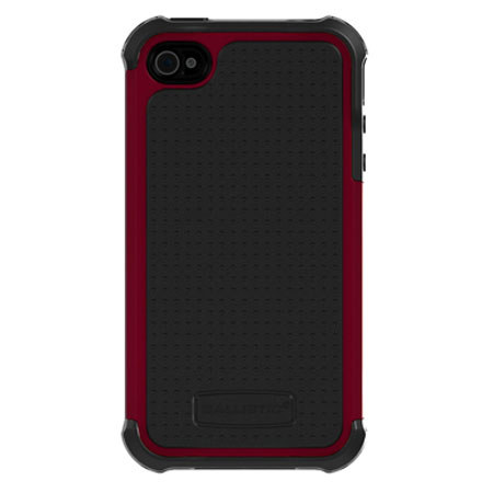 Ballistic Shell Gel (SG) Case for iPhone 4/4S - Gray/Plum