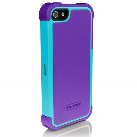 Ballistic Shell Gel Case for iPhone 5, Purple/Teal