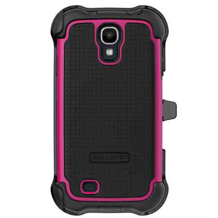 Ballistic Shell Gel Maxx Case for Samsung Galaxy S4, Black/Hot Pink
