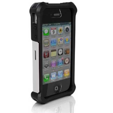 Ballistic Shell Gel Maxx Case for iPhone 4/4S, Black/White