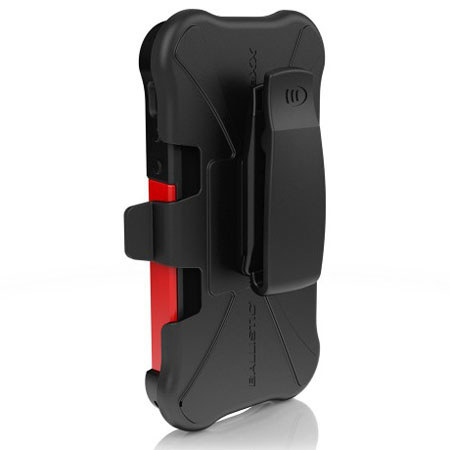 Ballistic Shell Gel Maxx Case for iPhone 5, Black/Red