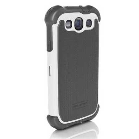 Ballistic Shell Gel Maxx Case for Samsung Galaxy S3, White/White