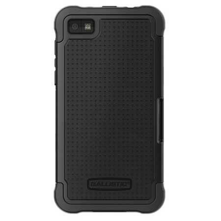 Ballistic Shell Gel Case for BlackBerry Z10, Black/Black