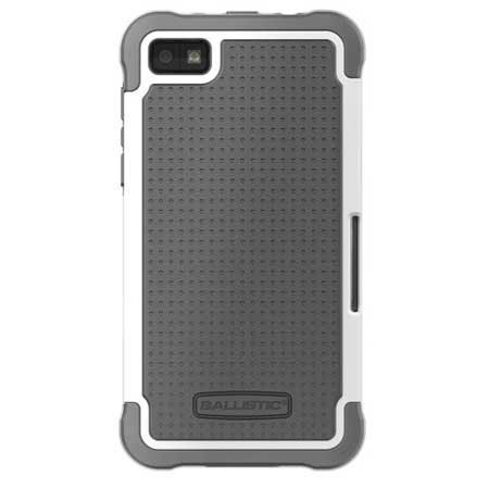 Ballistic Shell Gel Case for BlackBerry Z10, Charcoal/White