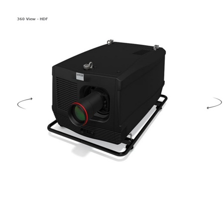 Barco HDF-W30 FLEX WUXGA 3 Chip DLP Digital Projector with TLD+ Lens