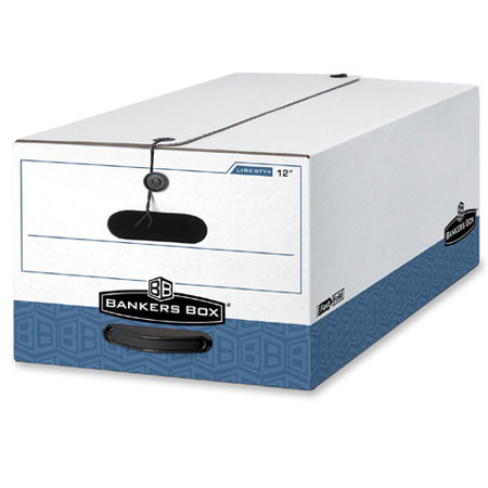 Bankers Box Liberty Storage Box- Legal, 850 lbs Stacking Strength - Case of 12