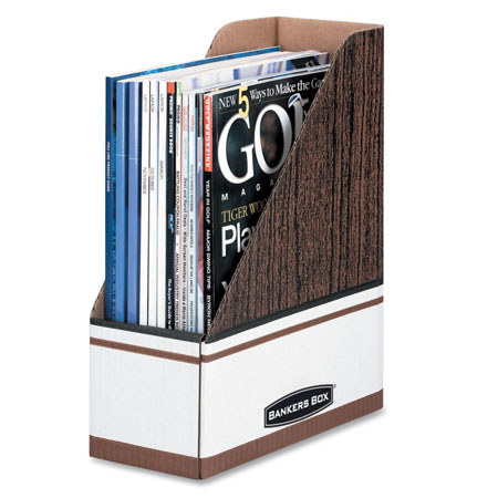 Bankers Box Magazine File Holders, Oversized Letter - Pack of 12