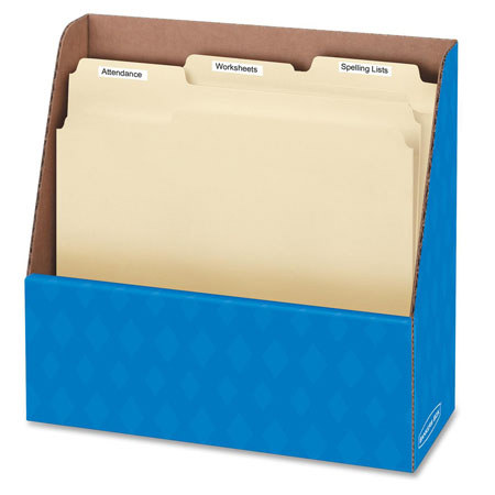 Bankers Box Compartment Folder Holder, Blue - Pack of 12