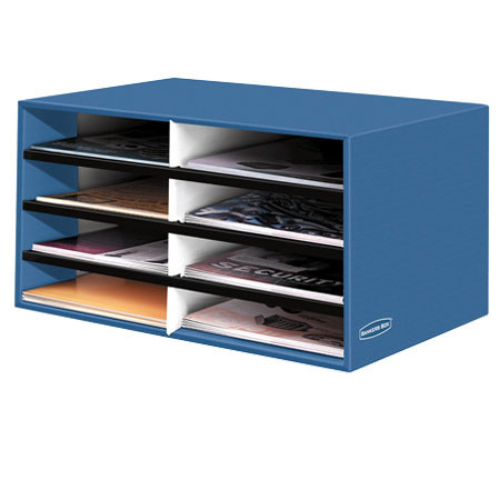 Bankers Box Literature Sorter, Letter Size, Cornflower Blue - Pack of 3