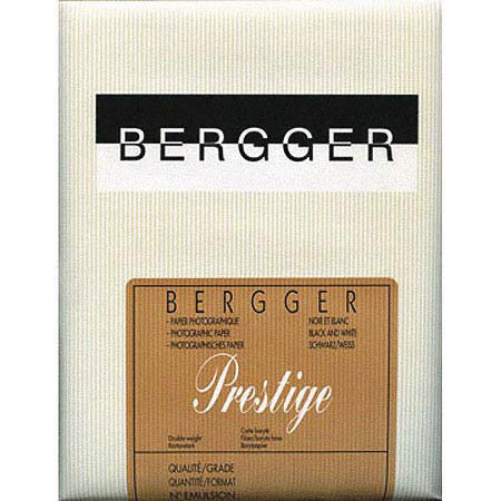 Bergger Prestige Fine Art Silver Warm Tone, Double Weight, Fiber Base Black & White Enlarging Paper 16" x 20" - 10 Sheets, Semi Matte, Graded #2