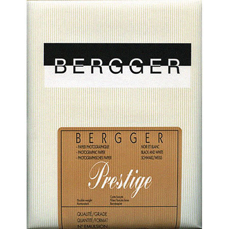 Bergger Prestige Graded NB Neutral Tone, Double Weight Fiber Base, Black & White Enlarging Paper, 8x10 - 25 Sheets Glossy, Graded #3