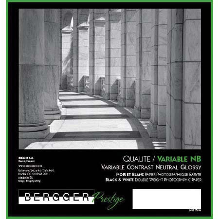Bergger VC Variable Contrast NB Fiber Based Black & White Enlarging Paper - 8x10" - 25 Sheets - Glossy