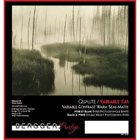 Bergger VC CB Fiber Based B/W Paper ,20x24" Warm Matte