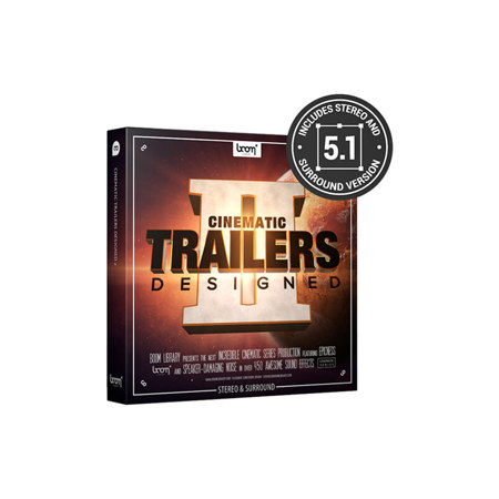 BOOM Library CINEMATIC TRAILERS Designed 2 Stereo and 5.1 Surround Sound Effects Library, Download