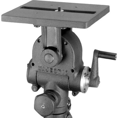 Majestic #1001 3/8" Screw Mount Gearhead with 6" x 7" Camera Platform #81001