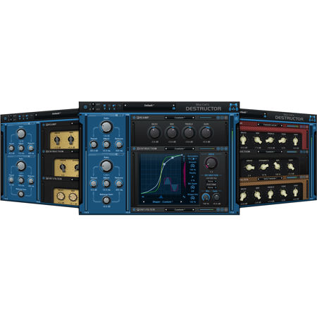 Blue Cat Audio Destructor Distortion and Guitar Amp Simulation Software Plug-In, Electronic Download