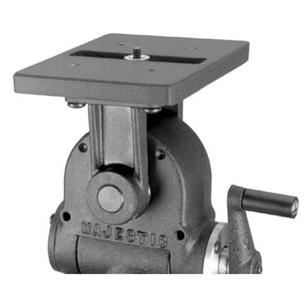 Majestic 1903 1-7/8" Post Mount Gearhead with 6x4-1/2" Camera Platform