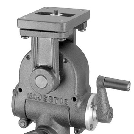 Majestic 1905 1-7/8" Post Mount Gearhead with 3x3 5/8" Camera Platform