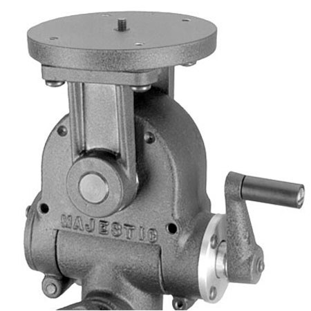 Majestic 1901 1-7/8" Post Mount Gearhead with 4.5" Round Camera Platform #81907