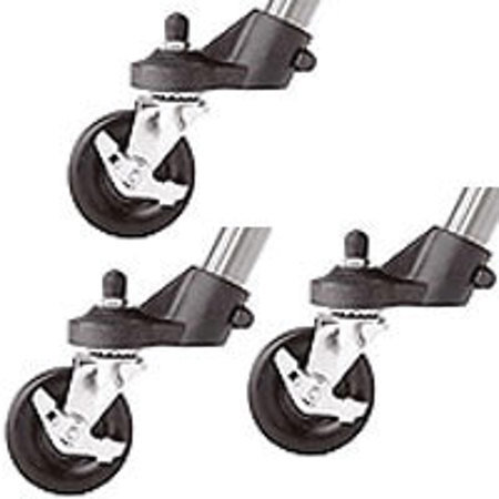 Majestic 8202 2 inch Caster Set (3) for Select Tripods