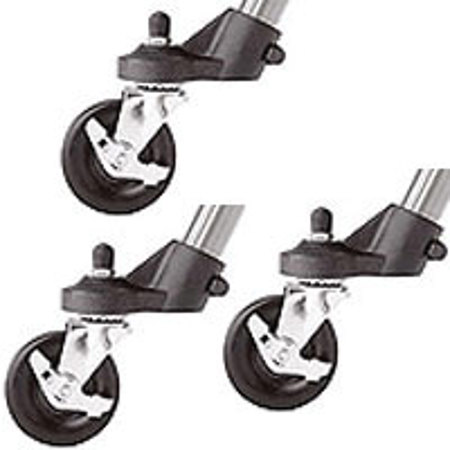 Majestic 8203 3" Locking Caster Set (3) for Select Tripods. #88203