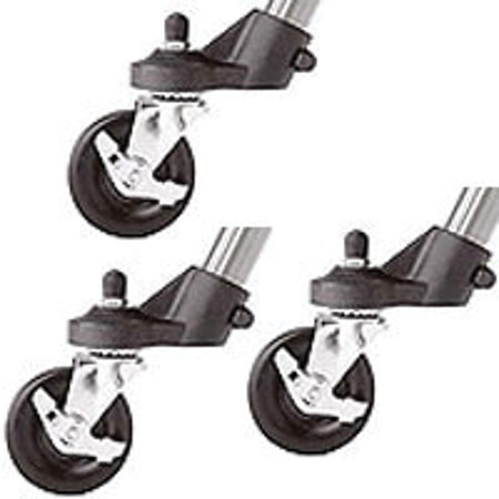 Majestic 8204 4 inch Caster Set (3) for Select Tripods