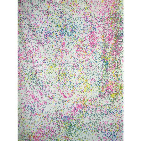 Belle Drape Adorama Belle Drape Pastel Series, 10' x 12' Painted Muslin Background, Style #PA102. Color: White with Blue, Yellow, Pink, Green