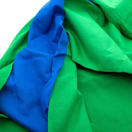 Belle Drape Background 5x6.5' Chroma Blue & Green - Foldable Cotton #401SL