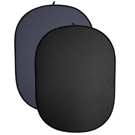 Belle Drape 60x72" Collapsible Background Black/Dark Blue