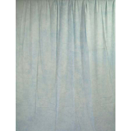 Belle Drape Adorama Belle Drape Color Pattern Series, 10' x 24' Painted Muslin Background, Style #533. Color: Blue, White