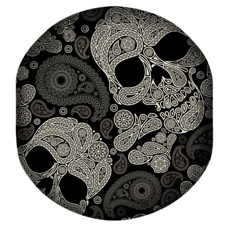 Beyerdynamic Covers, Aluminum, Digital 4c Print, 2 Pieces, Skulls